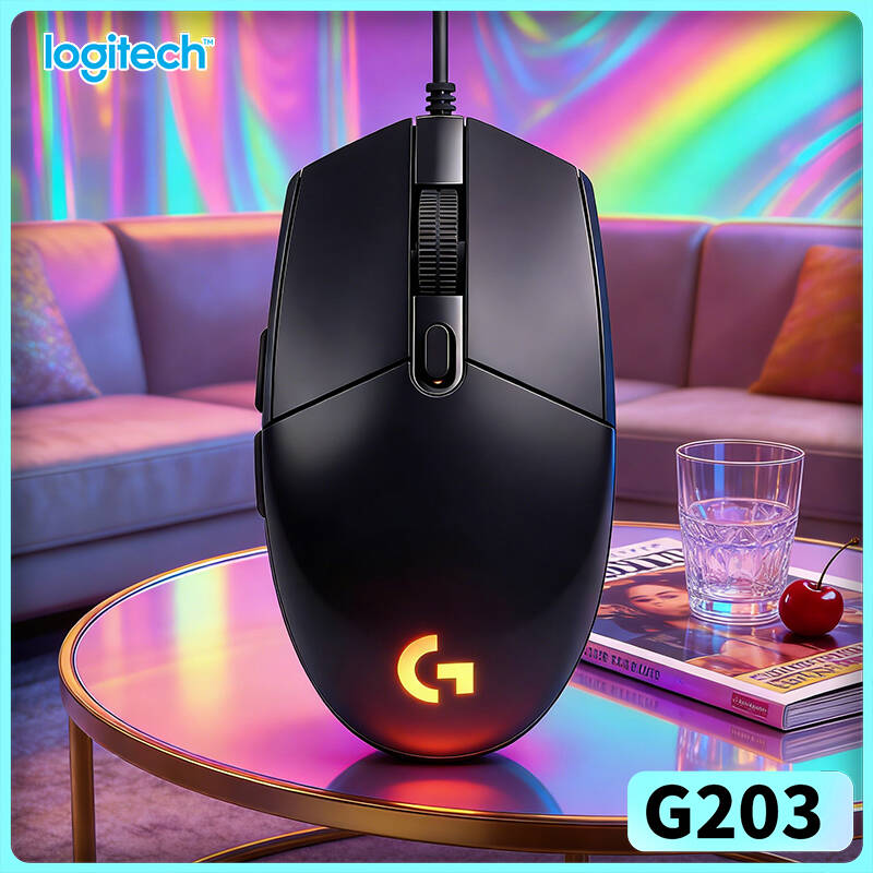 Pc Gaming Gta 6 - เมาส์เกมมิ่ง Logitech G203 LIGHTSYNC ความละเอียด 8000