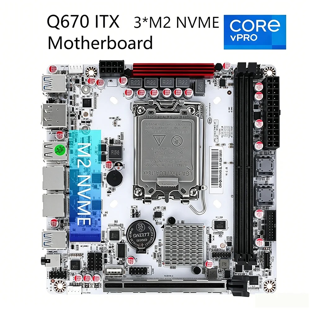 Pc Gaming I7 14Th Gen - ชุดเมนบอร์ด Q670 ITX NAS รองรับ CPU