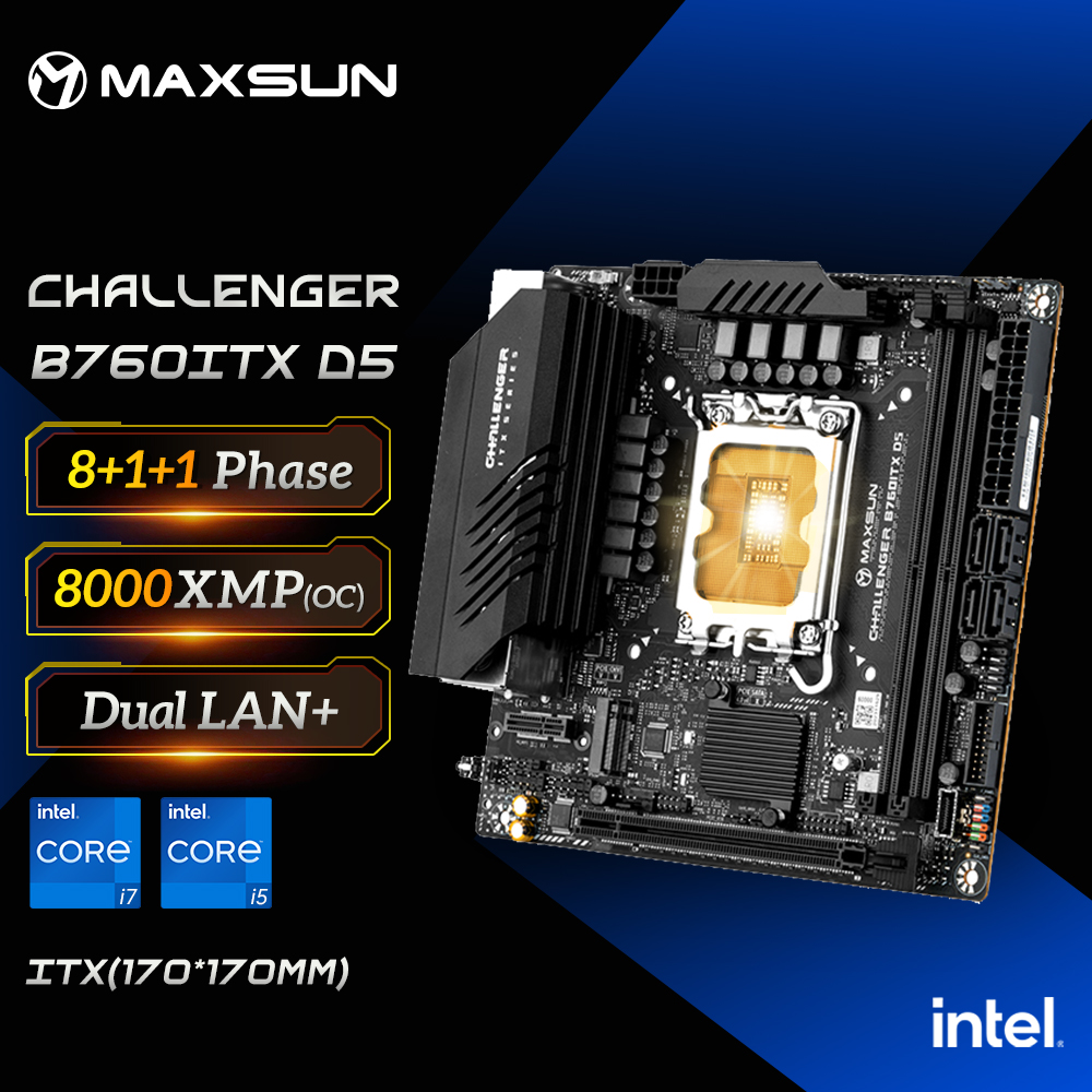 Pc Gaming I7 14Th Gen - MAXSUN เมนบอร์ดเกม B760ITX D5 รองรับอินเทล 14