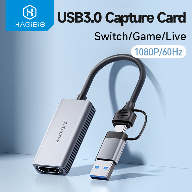 Pc Gaming Game - การ์ดบันทึกวิดีโอ Hagibis USB 3.0 รองรับ HDMI