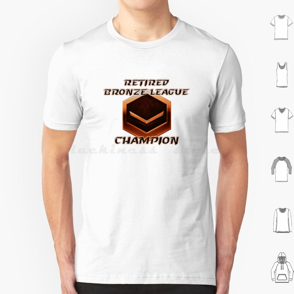 Pc Gaming Game - เสื้อยืดบรอนซ์ลีกสำหรับผู้เกษียณอายุ ไซส์ใหญ่ ผ้าฝ้าย 100% 2 ชิ้น