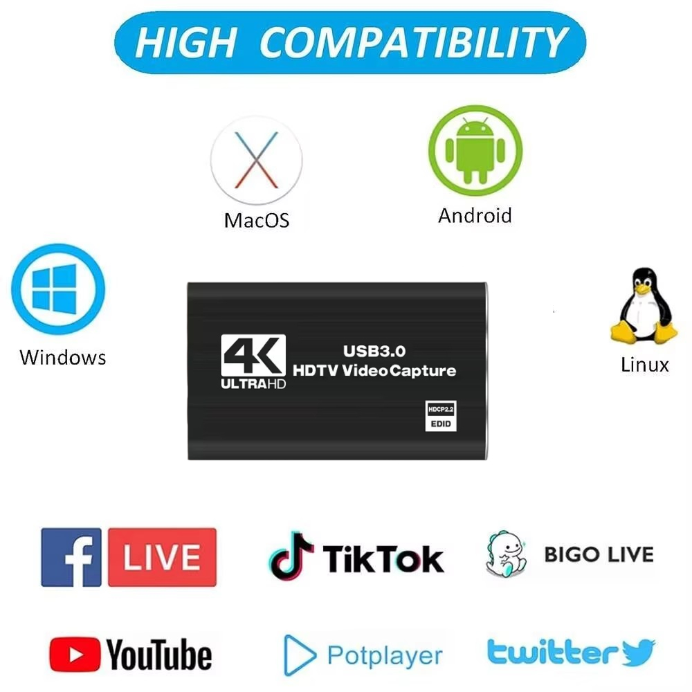 การ์ดบันทึกวิดีโอ Roreta 4K US - Pc Gaming Game บทวิจารณ์และราคา