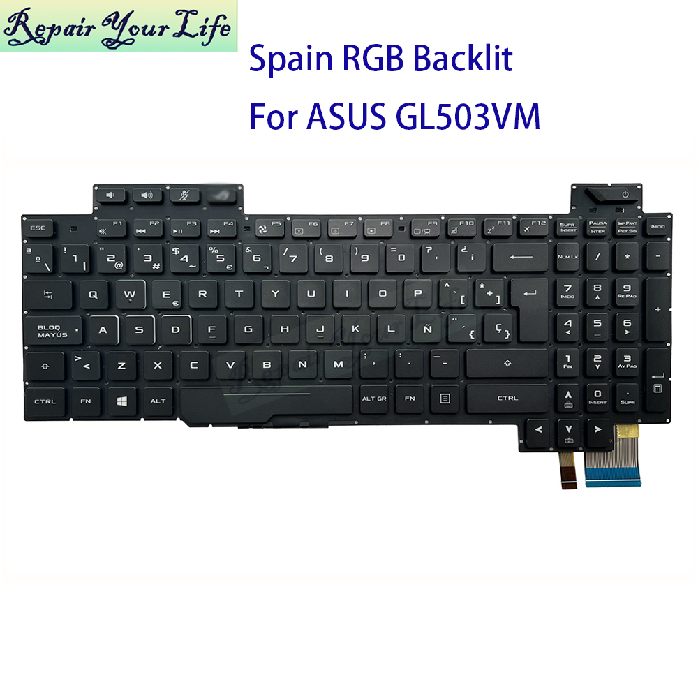 สเปนคีย์บอร์ด RGB Backlit สําห - Pc Gaming Asus Rog บทวิจารณ์และราคา