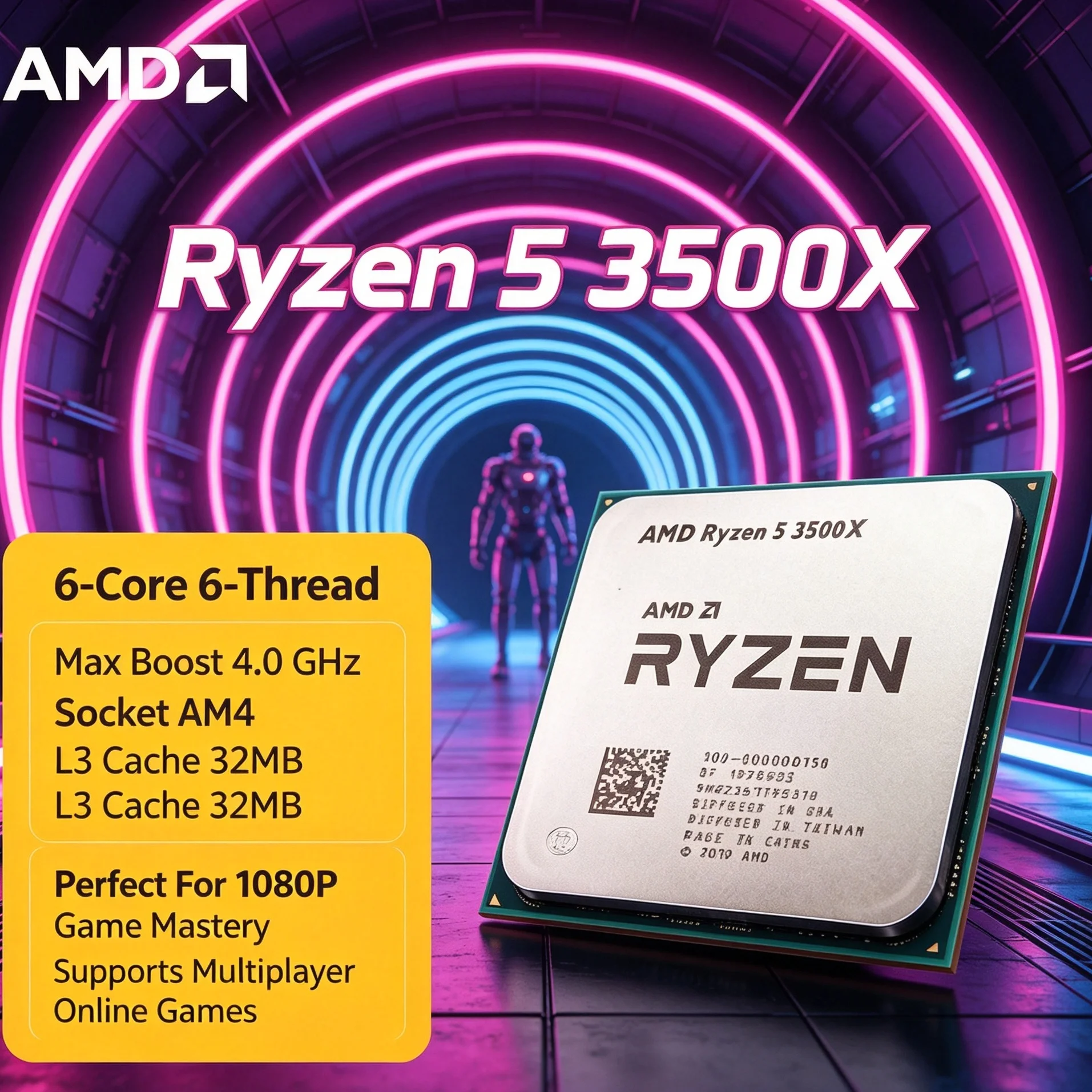 AMD Ryzen 5 3500X ซีพียูเดสก์ท - Pc Gaming Gta 6 บทวิจารณ์และราคา