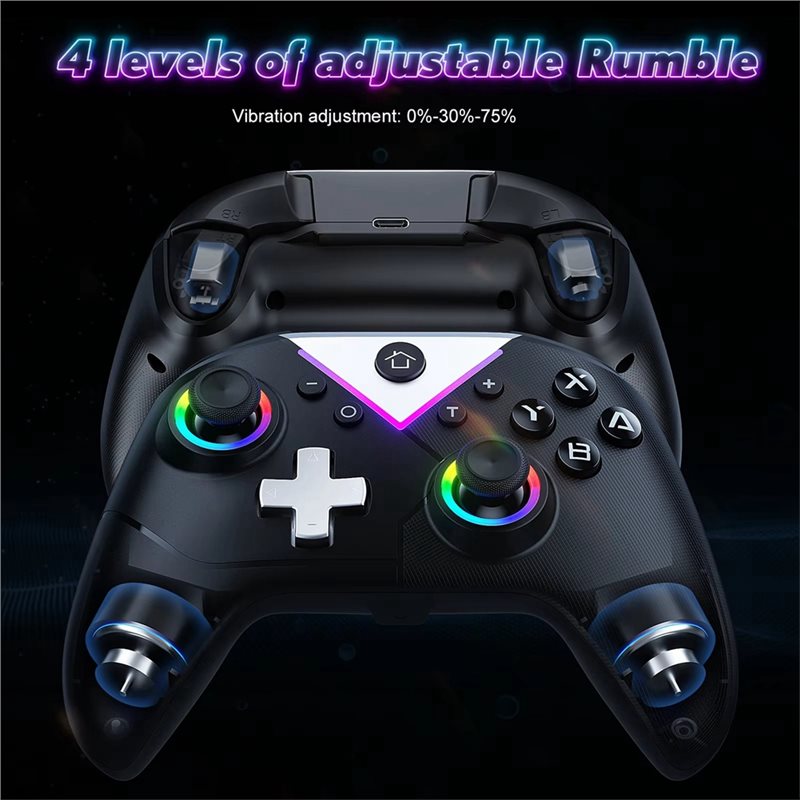 จอยเกมไร้สาย 2.4G พร้อมไฟ RGB  - Pc Gaming Game บทวิจารณ์และราคา